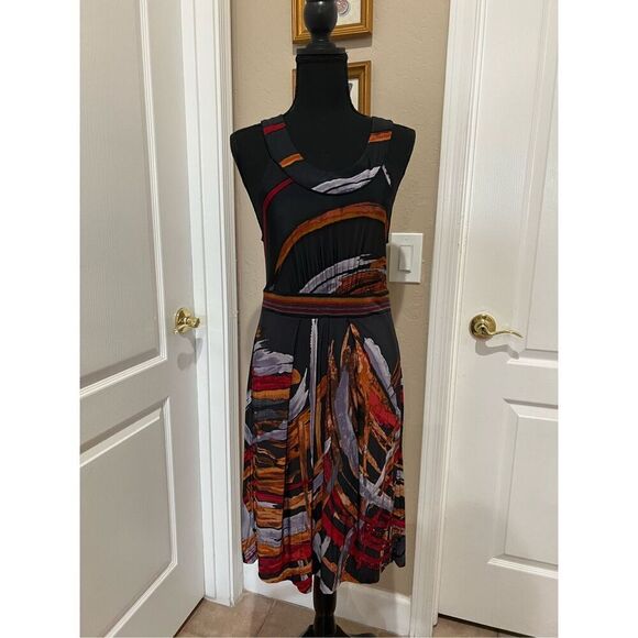 BCBGMaxAzria colorful midi dress - Picture 1 of 5